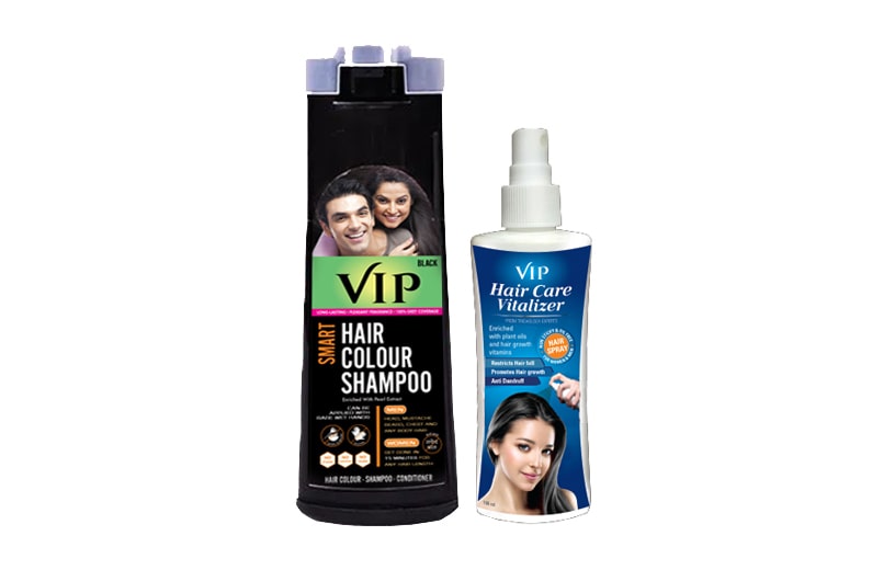 VIP Hair Color Shampoo180ML with Hair Vitalizer For Personal